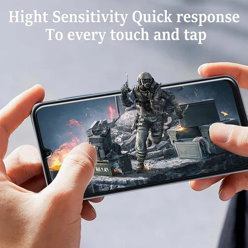 Miniatura 4 de Pokolan Paquete de 3 protectores de pantalla para Samsung Galaxy A15 5G / A15 vidrio templado, sensibilidad táctil, sin burbujas, antiarañazos