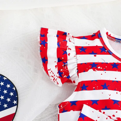 Miniatura 3 de LYQTloml Vestidos de bebé niña con volantes de manga larga con lazo entretejido floral princesa tutú faldas ropa para niñas pequeñas