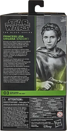 Miniatura 3 de STAR WARS The Black Series Princess Leia Organa (Endor) - Figura coleccionable de 6 pulgadas a escala de Return of The Jedi, a partir de 4 años