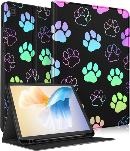 Miniatura 14 de Uppuppy Funda para Samsung Galaxy Tab S6 Lite de 10.4 pulgadas para niños y niñas, folio kawaii femenino, diseño de fresa, funda única para tableta