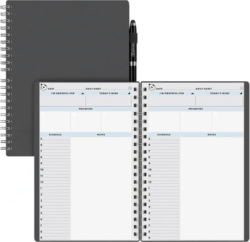 Miniatura 8 de Panda Planner Agenda diaria sin fecha 2026, 5.75 x 8.25 pulgadas, gris