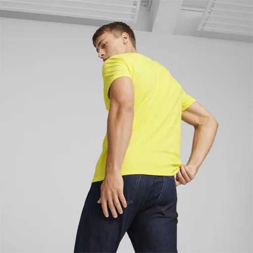 Miniatura 3 de PUMA Mens Scuderia Ferrari Race Tonal Shield Crew Neck Short Sleeve Casual Tops Casual