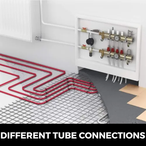 Miniatura 5 de VEVOR Oxygen-Barrier PEX Tubing 300Ft Rojo 1/2 pulgada Radiante Piso PEX Tubo Radiante Calor Piso Calefacción Plomería Tubería de Agua Fría