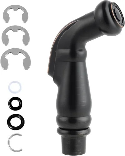 Miniatura 14 de Cabezal rociador lateral universal para fregadero de cocina, accesorio de rociador de fregadero de repuesto compatible con Delta, Moen, Kohler, Cromo