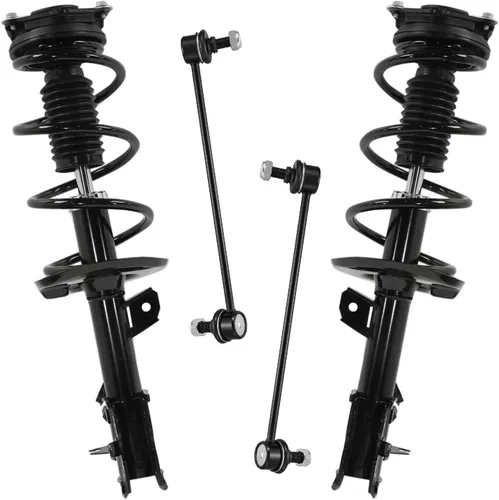 Miniatura 38 de Detroit Axle - Kit de 4 piezas RWD Puntales Delanteros Barras Estabilizadoras para Ford F-150 2021 2022 2023 2024, 2 Puntales con Resorte Helicoidal