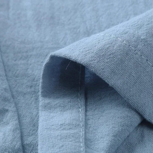 Miniatura 6 de Pantalones de lino para mujer, de verano, casuales, de tiro alto, cónicos, de algodón, cintura elástica, con bolsillos