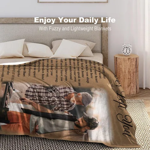 Miniatura 2 de Se envía al día siguiente, manta conmemorativa personalizada con fotos en memoria amorosa para seres queridos perdidos: Hecho en EE. UU., Imagen
