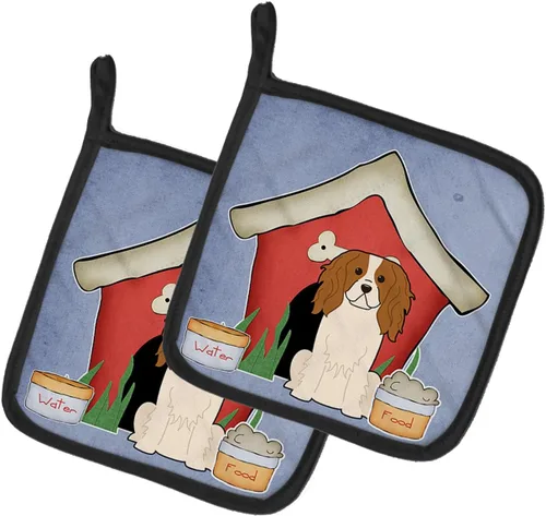 Miniatura 128 de Caroline's Treasures BB2894PTHD Dog House Collection Chow Chow Chow - Par de soportes para ollas, 7.5HX7.5W, multicolor 4-Azul