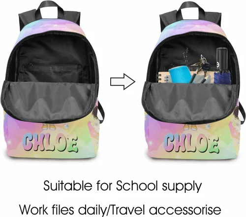 Miniatura 103 de Texto personalizado Elefante desgaste gafas mochila mochila mochila casual Daypack bolsa para mamá niñas, color86-4, Mochilas Daypack