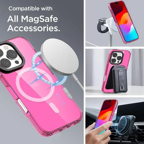 Miniatura 356 de AICase Funda protectora para iPhone 16 compatible con iPhone 16, delgada, ligera, transparente [no amarillenta] Diseño vibrante