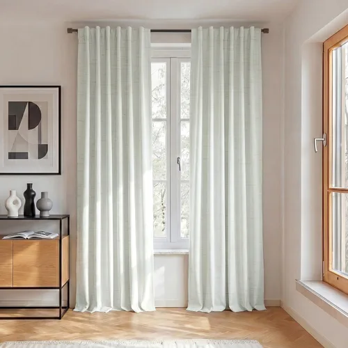 Miniatura 9 de RYB HOME Cortinas cortas opacas 100% marrones, 45 pulgadas de largo, 52 pulgadas de ancho, bloqueo de luz y aislamiento térmico para cocina