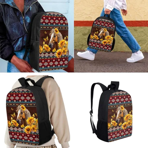 Miniatura 101 de HUGS IDEA Juego de 3 bolsas escolares con aislamiento térmico para el almuerzo, estuche para lápices