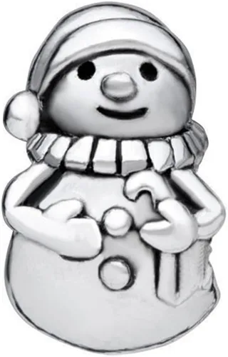 Miniatura 3 de CharmSStory Muñecos de nieve chapados en plata abalorios para pulseras, Metal Plata
