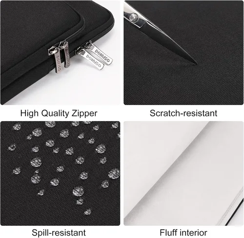 Miniatura 5 de DOMISO - Funda protectora para portátil de 17 pulgadas con asa, compatible con portátiles de 17-17.3 pulgadas HP Dell ASUS Lenovo Chromebook, bolsa