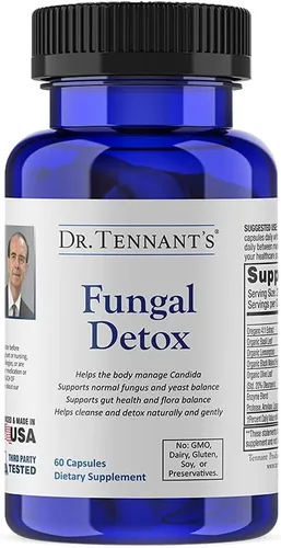 Dr. Tennant's Desintoxicación fúngica | Limpieza por Candida, estado de ánimo y equilibrio hormonal | Promueve niveles saludables de levadura y