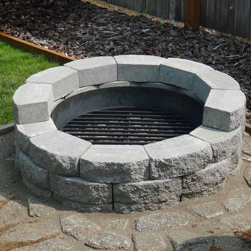 Miniatura 4 de TITAN GREAT OUTDOORS Rejilla redonda para fogatas de ceniza y brasa, resistente, de acero de 1/2 pulgada, elevada, para leña, para chimeneas