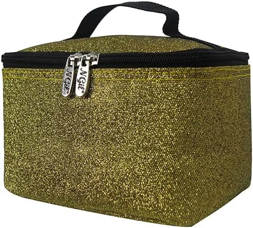 Miniatura 30 de NGIL Bolsa de cosméticos de viaje, bolsa organizadora de maquillaje para mujeres y niñas, Azul Rey Diamantina, Casual
