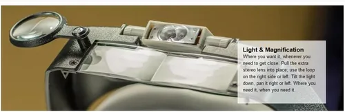 Miniatura 10 de SE Lupa de Cabeza Iluminada de Doble Lente Abatible, Lupa de Cabeza, Herramientas para Trabajos de Reparación y Precisión, Faro Ajustable, Lupa