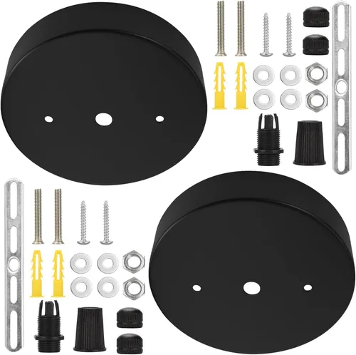 Miniatura 7 de Sangle Sopffy Pendant Light Canopy Kit, 5 1/8 Inches Ceiling Lighting Canopy Kit with All Mounting Hardware Modern Chandelier Ceiling Plate Cover