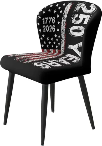 Miniatura 3 de 250th Anniversary - Juego de 2 fundas para taburetes de bar, fundas para sillas de taburete de mostrador con almohadilla de asiento impermeable