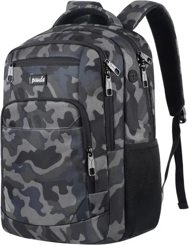 Miniatura 16 de Paude Mochila escolar, mochila de viaje para laptop de 17.3 pulgadas, mochila para adolescentes y niños, mochila universitaria con puerto de carga