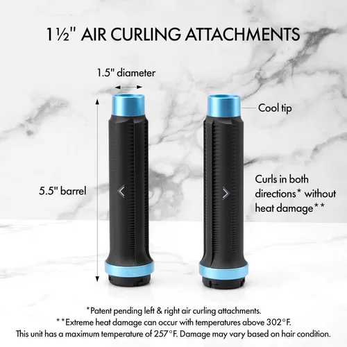 Miniatura 5 de BaBylissPRO StyleSwitch Ionic Multi-Styler, Air Styler and Hair Dryer, Lightweight Hot Air Brush with 5 Attachments, Automatic Dual Voltage