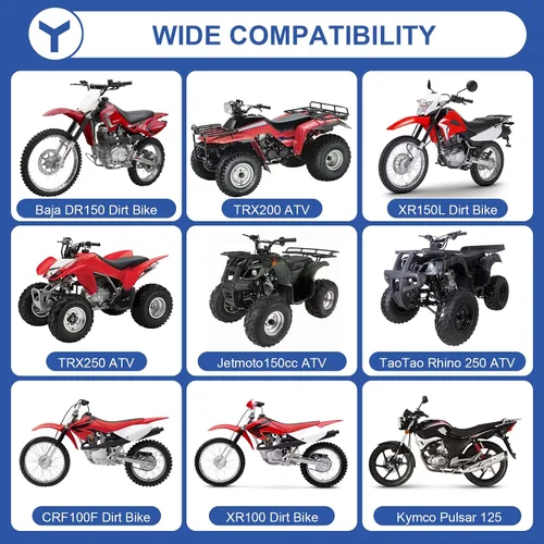 Miniatura 4 de YOXUFA PZ27 Carburador 27mm con cable de estrangulador para ATV 125 cc, 150 cc, 200 cc, 250 cc, Dirt Pit Bike, Go Kart, 4 tiempos TaoTao Apollo