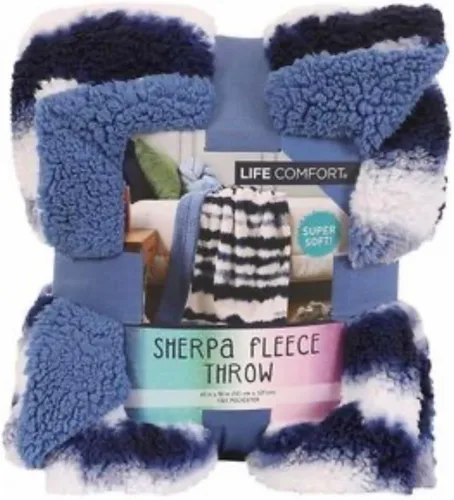 Miniatura 3 de Life Comport Manta de forro polar Sherpa (azul)