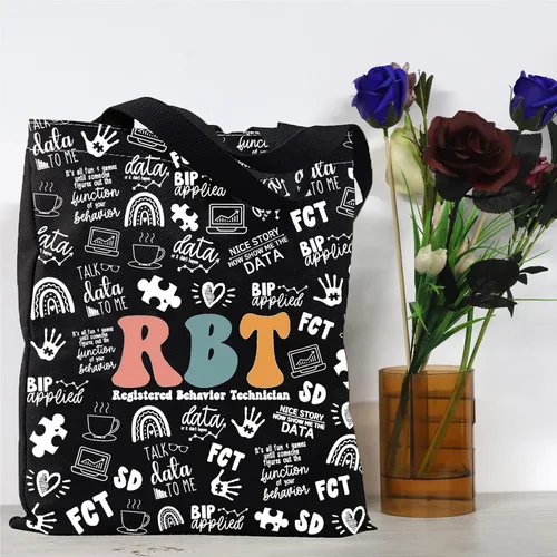 Miniatura 7 de GJTIM Regalo de técnico de comportamiento registrado Regalo RBT Terapeuta de comportamiento Bolsa de maquillaje Bolsa de maquillaje para ABA BCBA