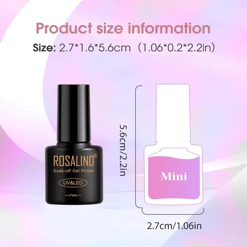 Miniatura 9 de ROSALIND Cateye - Esmalte en gel, 8 colores con purpurina magnética de ojo de gato, juego de esmalte de uñas de gel con imán, esmalte de gel