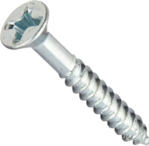 The Hillman Group 40816 - Tornillo Phillips de cabeza plana para madera, 6 x 1 pulgada, paquete de 100 unidades
