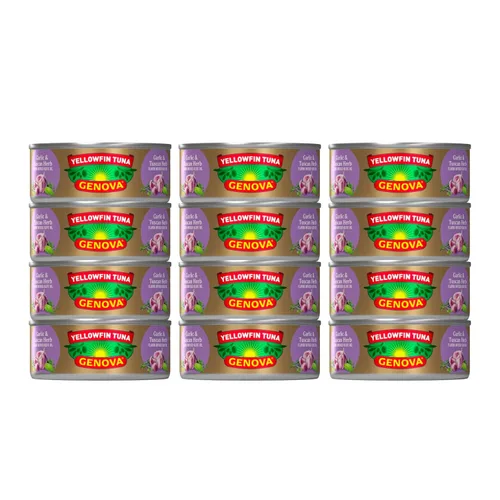 Miniatura 11 de Genova Atún de aleta amarilla premium en aceite de oliva, latas de 5 onzas, paquete de 8 – Atún enlatado rico en nutrientes y alto contenido