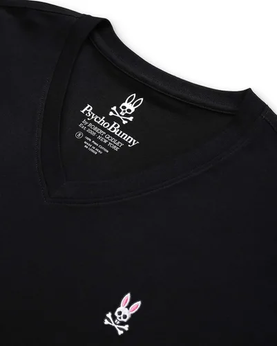 Miniatura 6 de Camiseta clásica con cuello en V gris para hombre - B6U100CRPC