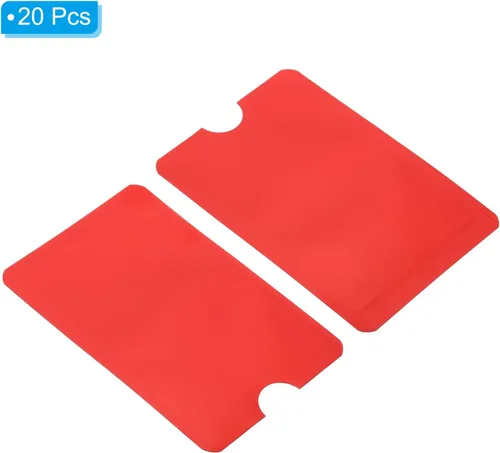 Miniatura 9 de PATIKIL Mangas de bloqueo RFID, fundas de aluminio para prevención de robo de identidad, fundas protectoras seguras para tarjetas de crédito, Negro