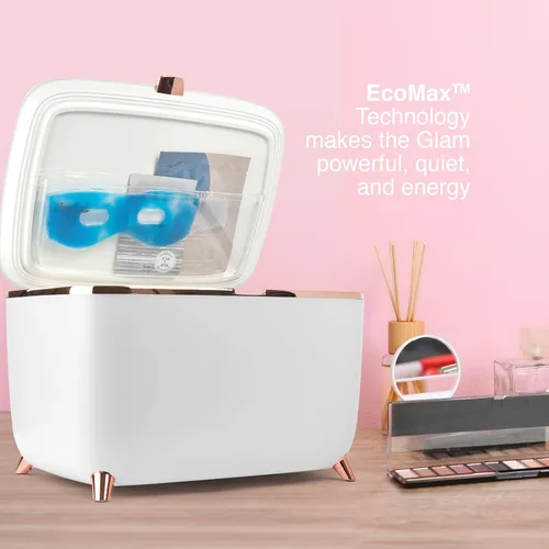 Miniatura 4 de Cooluli Glam Mini Refrigerador para el Cuidado de la Piel de 9L - Mini Refrigerador Rosa para Accesorios de Cuidado de la Piel, Maquillaje, Blanco