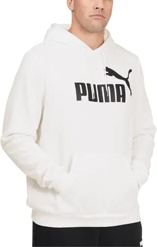 PUMA Sudadera con capucha de forro polar con logotipo Essentials para hombre (disponible en tallas grandes y altas)
