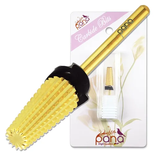 Miniatura 26 de PANA Broca de carburo de uñas 5 en 1 con vástago de 3/32 pulgadas - (grueso triple - grano extra fino, púrpura) - rotación bidireccional para uso