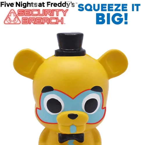Miniatura 2 de Five Nights at Freddy's Security Breach Glamrock Freddy Mega SquishMe - Juguete de espuma con aroma a fresa de 6 ″