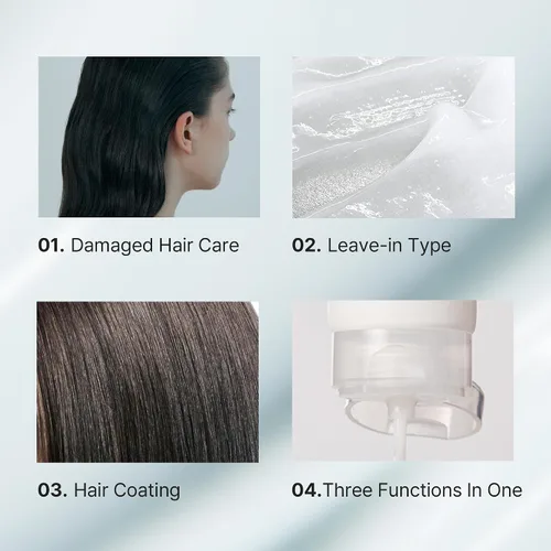 Miniatura 6 de LADOR Keratin Power Glue - Acondicionador sin enjuague, máscara de tratamiento para el cabello, protector del calor, brillo brillante, caracol