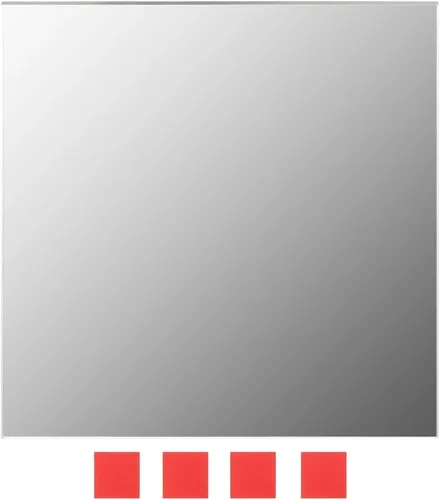 Miniatura 4 de Juego de 7 espejos de pared cuadrados de vidrio, espejo cuadrado, decoración de pared, decoración de fiesta, espejo adhesivo, espejo cosmético