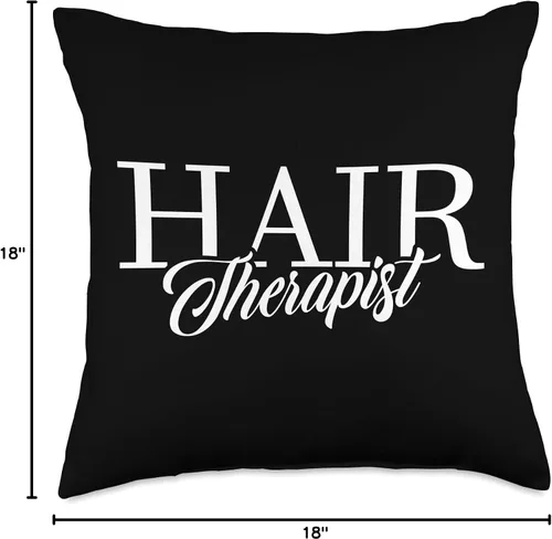 Miniatura 4 de Hair Therapist Hair Salons & Hairdressing Pun Almohada de peluquería cosmetóloga, 18 x 18 pulgadas, multicolor