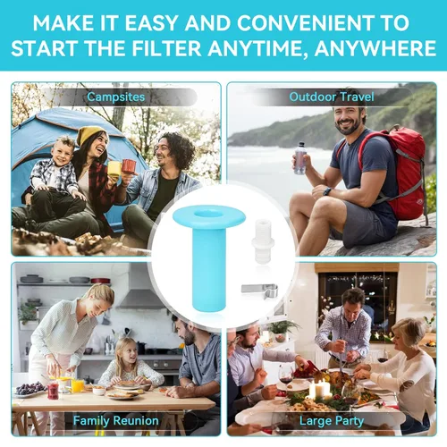 Miniatura 7 de Kit de imprimación de filtro para sistemas de filtración de agua alimentados por gravedad Berkey, filtros universales para sistema de agua Berkey