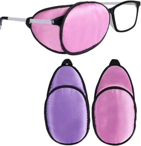 Miniatura 24 de eZAKKA Parches para ojos para adultos, parche ocular médico para gafas, parche ocular médico de seda para parches de ojo vago para mujeres