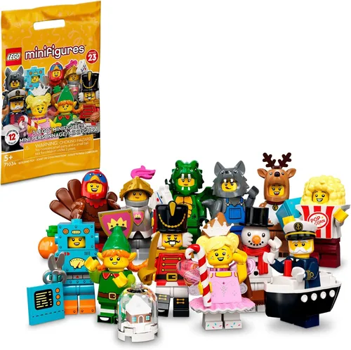 LEGO Minifiguras Serie 23 71034 - Juego de juguetes de construcción de edición limitada; Regalo imaginativo para niños, niñas y niños a partir de 5