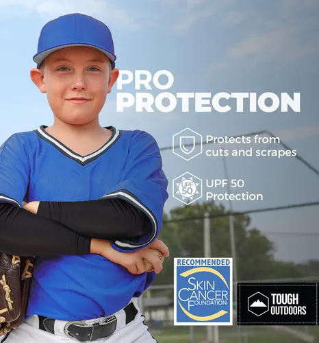 Miniatura 6 de Tough Outdoors Mangas deportivas de compresión para hombres y mujeres, para jóvenes, niños, baloncesto, tiro de fútbol, béisbol