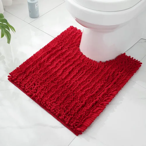 Miniatura 54 de FLOLEOPA Alfombras de Baño de Microfibra de Felpa Suave, Alfombras de Baño Absorbentes Antideslizantes Lavables a Máquina, Tapetes de Baño para Beige