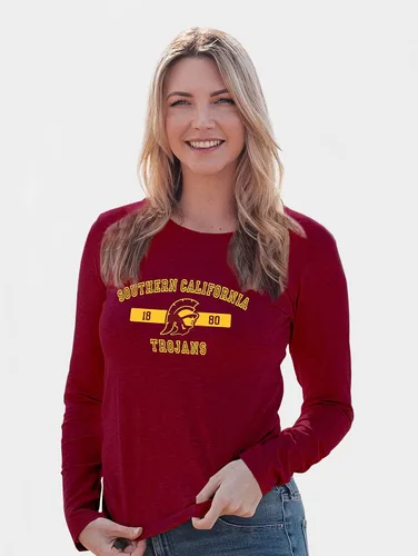 Miniatura 8 de Blue 84 NCAA - Camiseta de manga larga con licencia oficial de la NCAA para mujer, color del equipo atlético