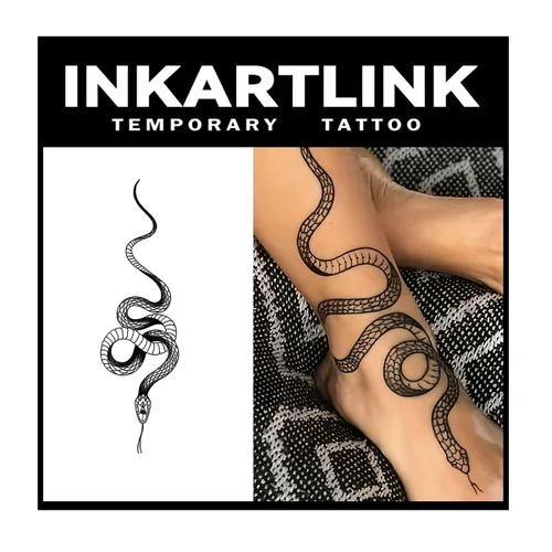 Miniatura 7 de INKARTLINK Tattoo Tech, 2 hojas de tatuajes semipermanentes medianos, tatuajes temporales de diseño artístico para adultos, dura 1-2 semanas