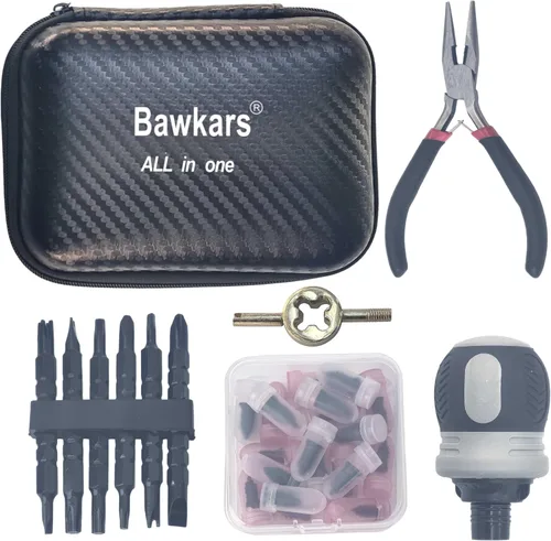 Miniatura 10 de 60 clavos de goma para reparación de neumáticos, kits de reparación de neumáticos al vacío, tornillos de goma en espiral, herramienta