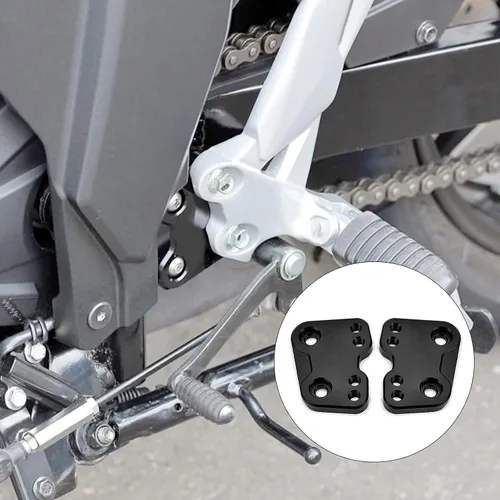 Accesorios para motos Estriberas delanteras Reposapiés ajustables compatible con Suzuki GIXXER SF250 250 SF/GIXXER 250 2019-20-21-2022 (negro)